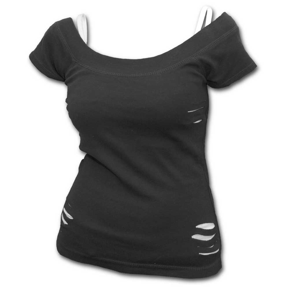 Spiral - URBAN FASHION Top - Black/White